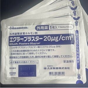 Hisamitsu Eclar Plasters 20µg/cm²